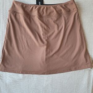 Oyamiki Tan Women's Activewear Swim Skort NWT Sz Lg